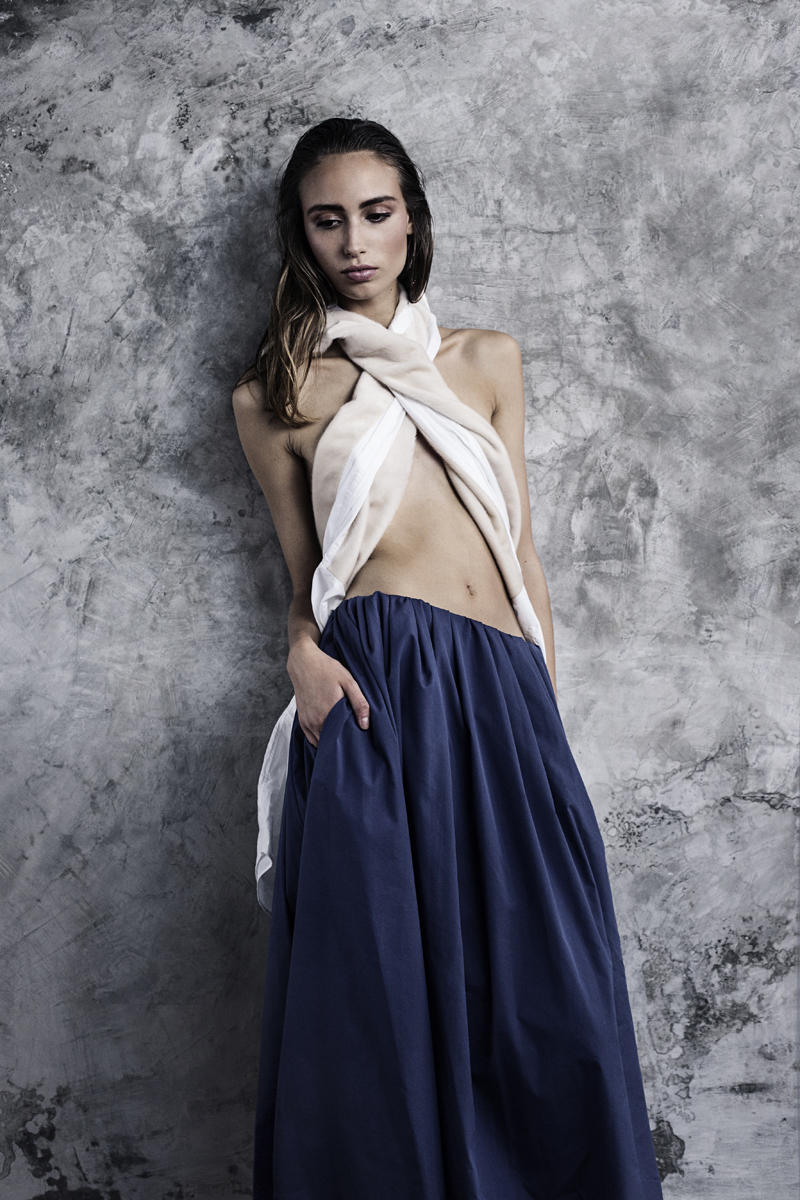 Shirt used as top by Ricardo Andrez, skirt by Alexandra Moura