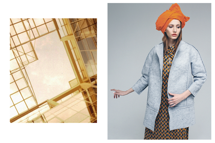 dress - Clockhouse, coat - Krapiva