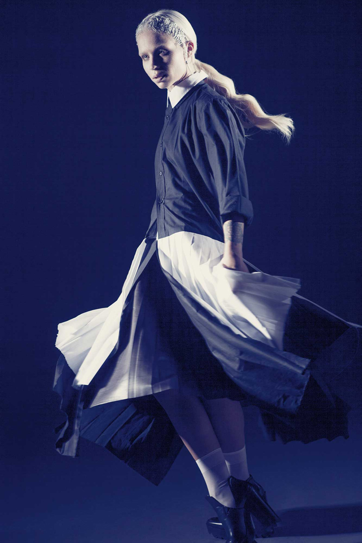 SHIRT D.MELEM SKIRT ZARA, SOCKS WOLFORD, SHOES ZARA