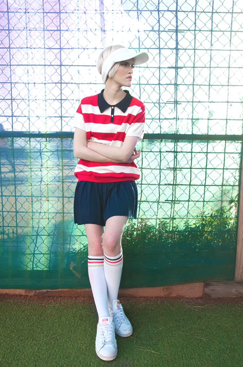 Polo: Tommy Hilfiger, Skirt: H&M, Socks: Adidas, Hat: Nike, Shoes: Adidas