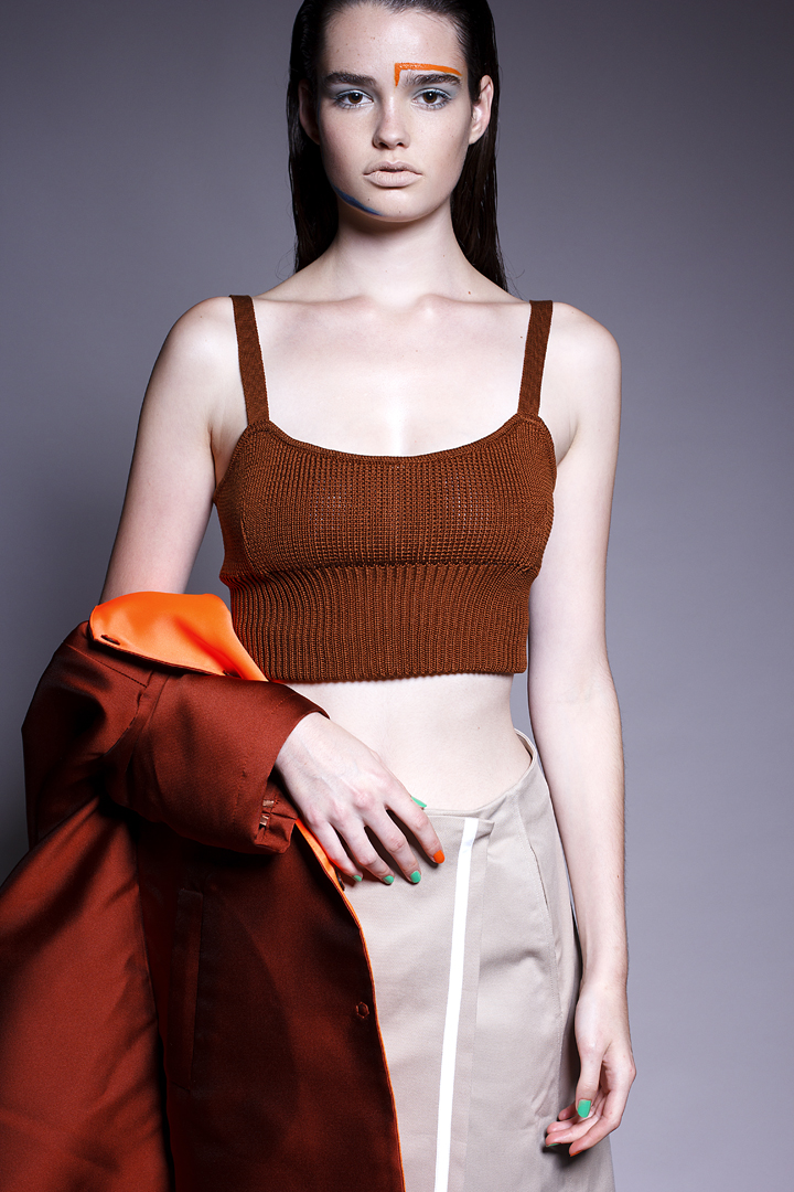 Coat & Top: Annie P, Skirt: Victoria by Victoria Beckham