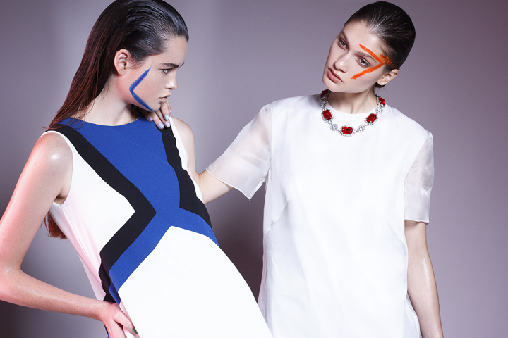 Left - Dress: Annie P Right - Dress: Elena Savo, Necklace: Annie P