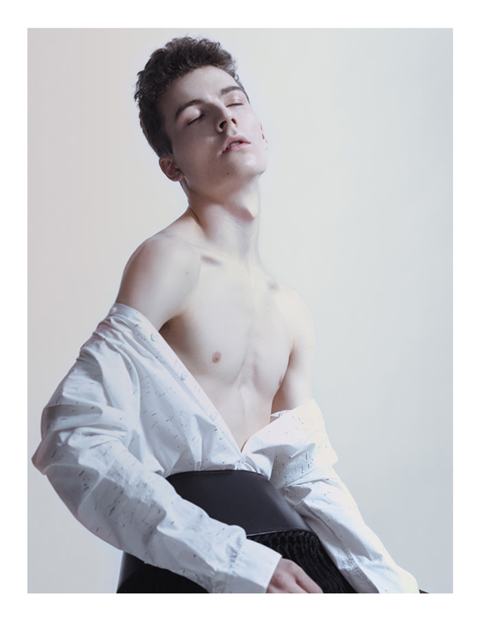 FELIX is wearing: Shirt - Feroz, Belt - Jean Paul Gaultier, Jeans - Religion