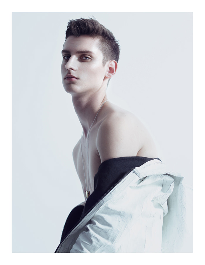 ANTHONY is wearing Jacket - Zara, Necklace - Lovebullets