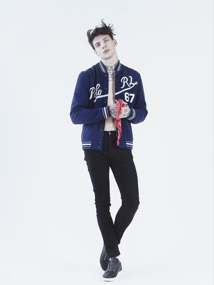 LOIC is wearing Jacket - Ralph Lauren Jeans - Rag & Bone, Shoes - River Island