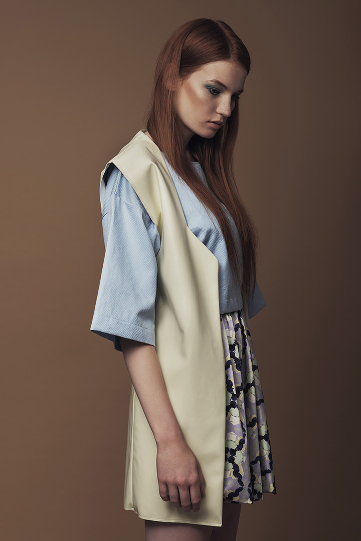 shirt: Maison About, gilet: Cristina Ruggero, skirt :Maison About.