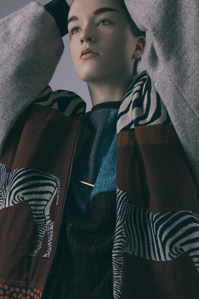 Coat by RaKi Weather by RaKi Necklace by MYRRH Jewellery 