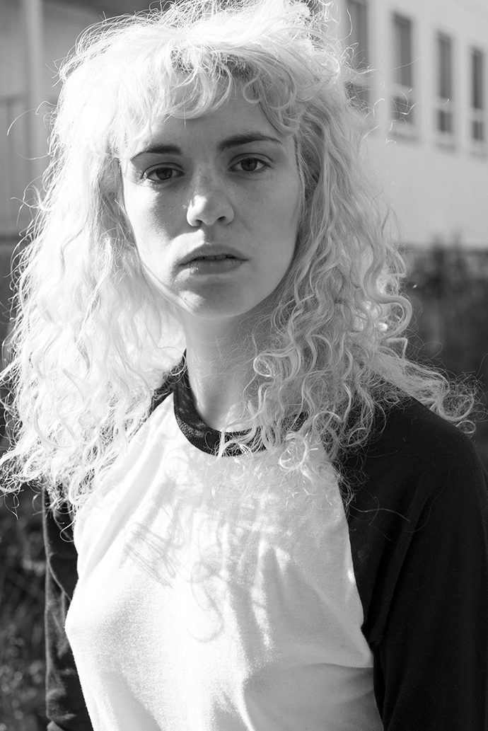 Top: American Apparel baseball tee