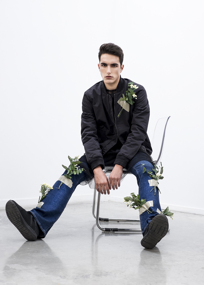 Bomber jacket - Levi’s Top and skirt - Pedro Pedro Jeans -Levi’s Shoes - BSK