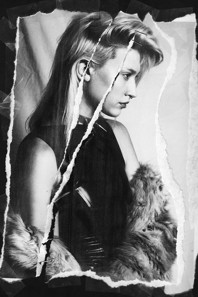 Playsuit: Kim West Latex / Choker: Cyberdog / Faux-Fur Coat: Topshop