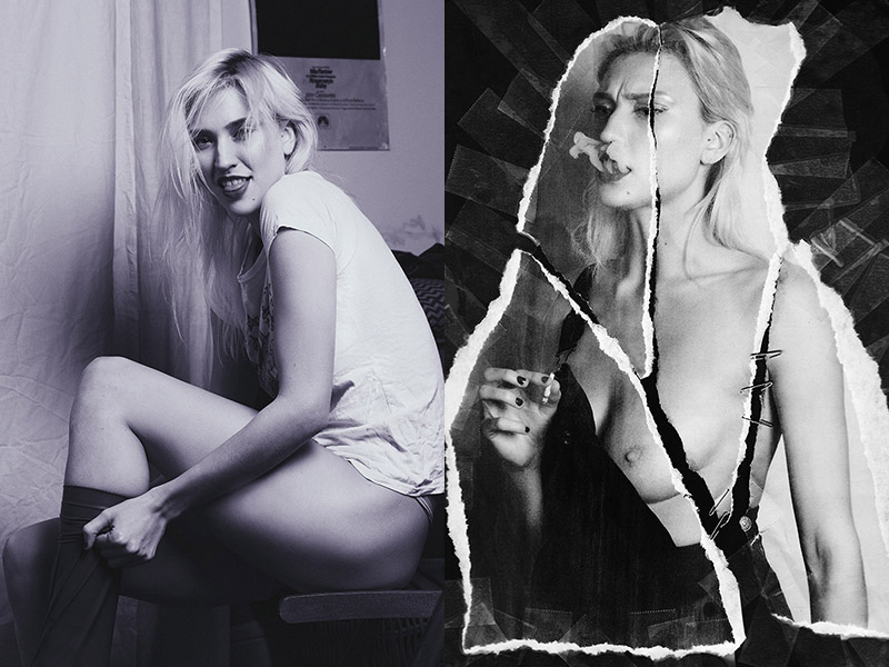 Left: T-Shirt: Topshop / Leggings: Kim West Latex Right: Dungaree dress: ASOS