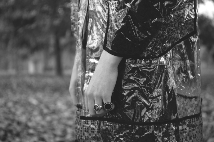 Jacket by Jerusalem Lazzari, Rings by Asos, Pullover by Topman