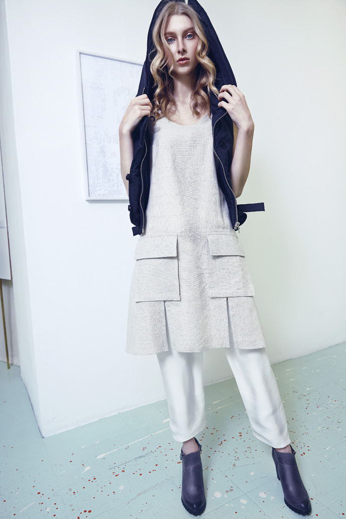 gilet Milk dress ROEE trousers Pia Mia shoes Natalie Rox