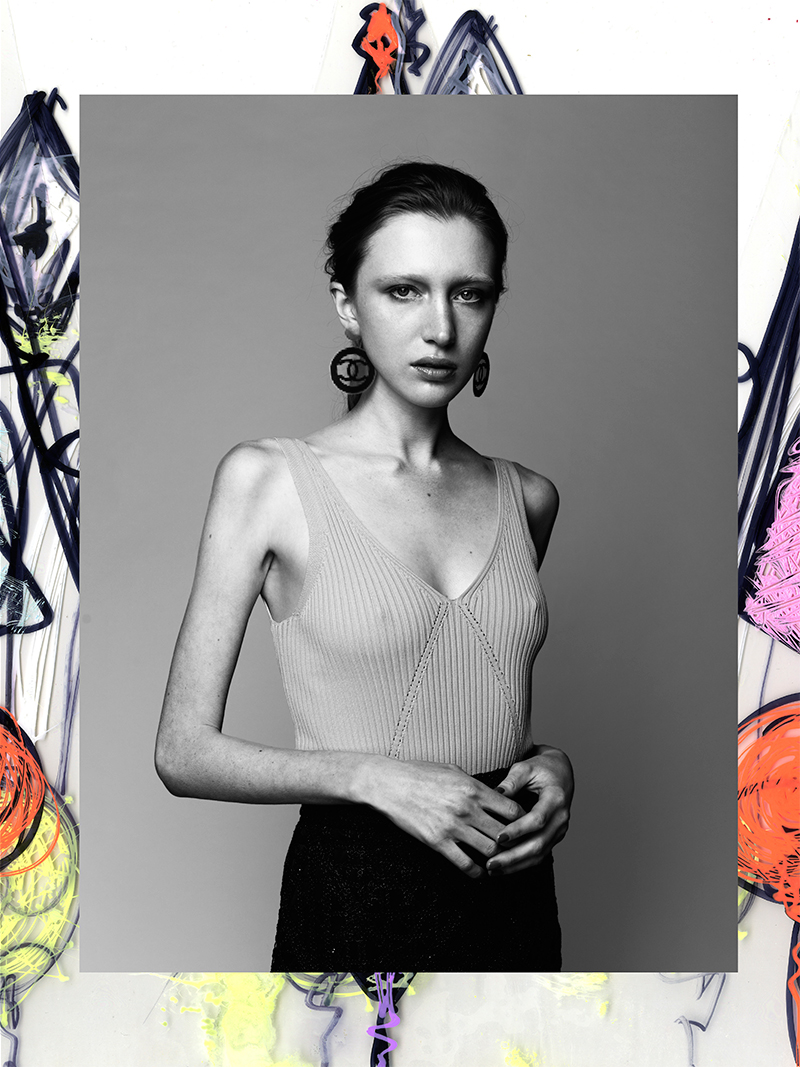 Pink top - Topshop Black lattice skirt - River Island