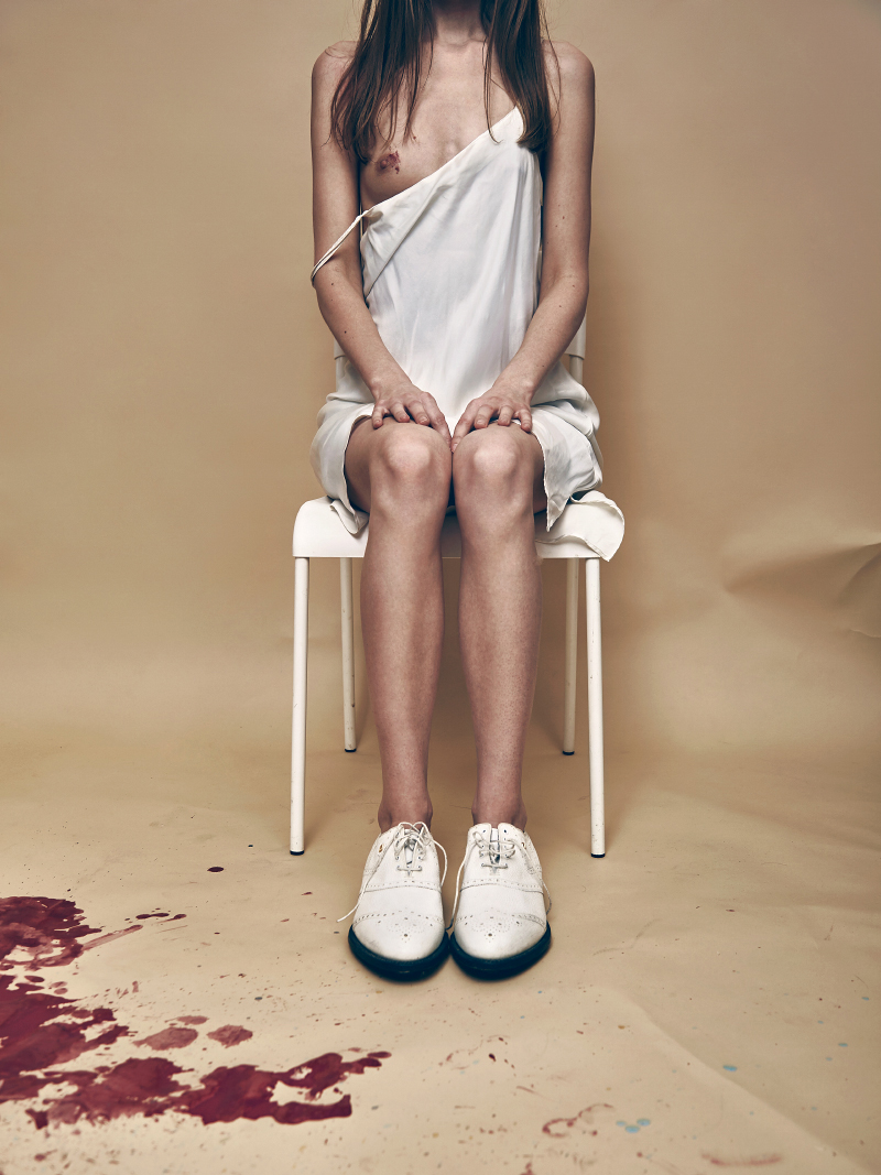 Slip dress: Intimissimi, Golf shoes: Foot Joy 