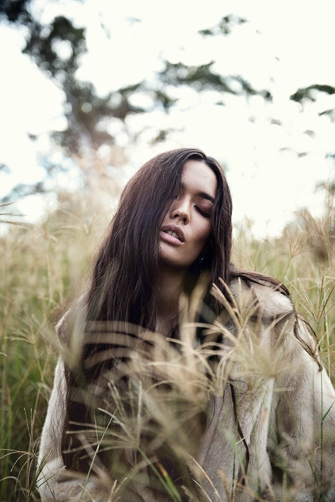 Maya is wearing- Vintage faux fur Jacket and dress