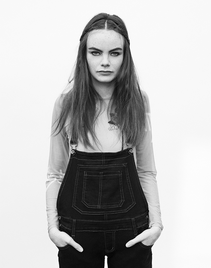 Shirt: NattoFranco, Jeans Overalls: APC 