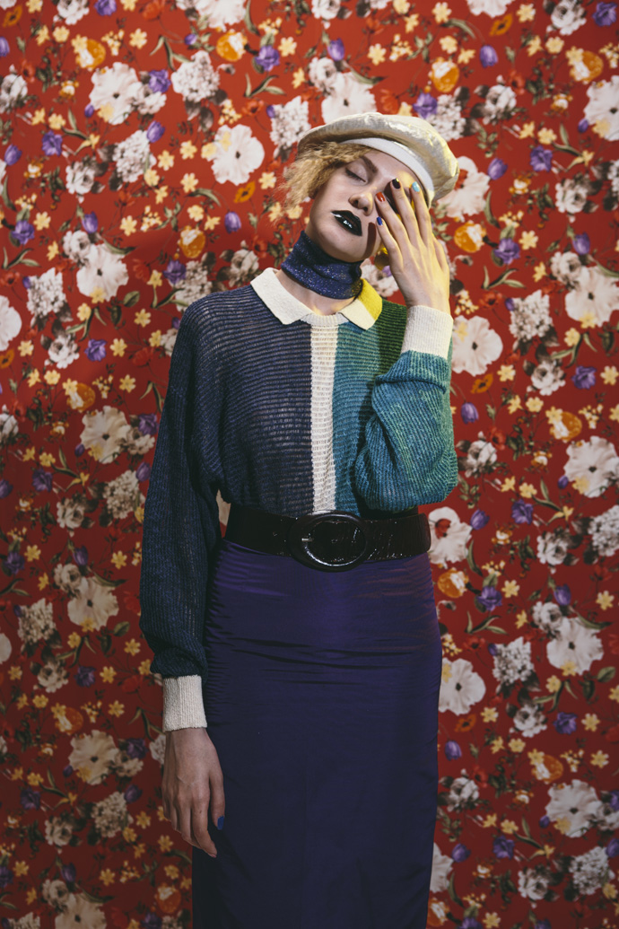 Sweater ENRICO COVERI Belt GFF Skirt TOM FORD Hat SCHA (Lou Lou)