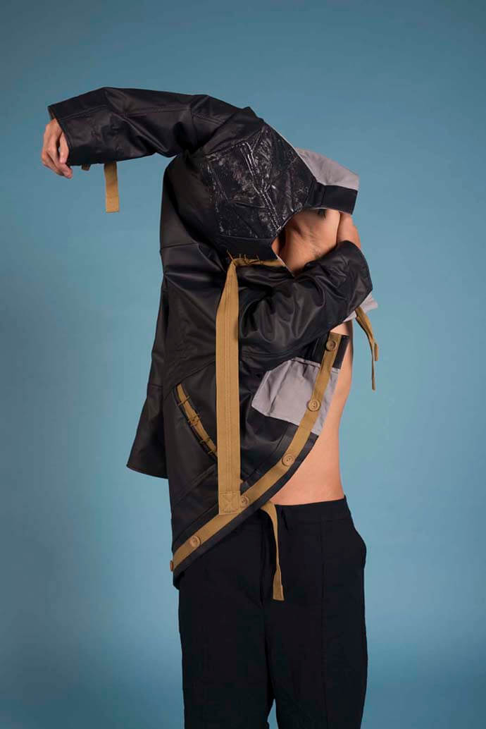 Overcoat and trousers by May