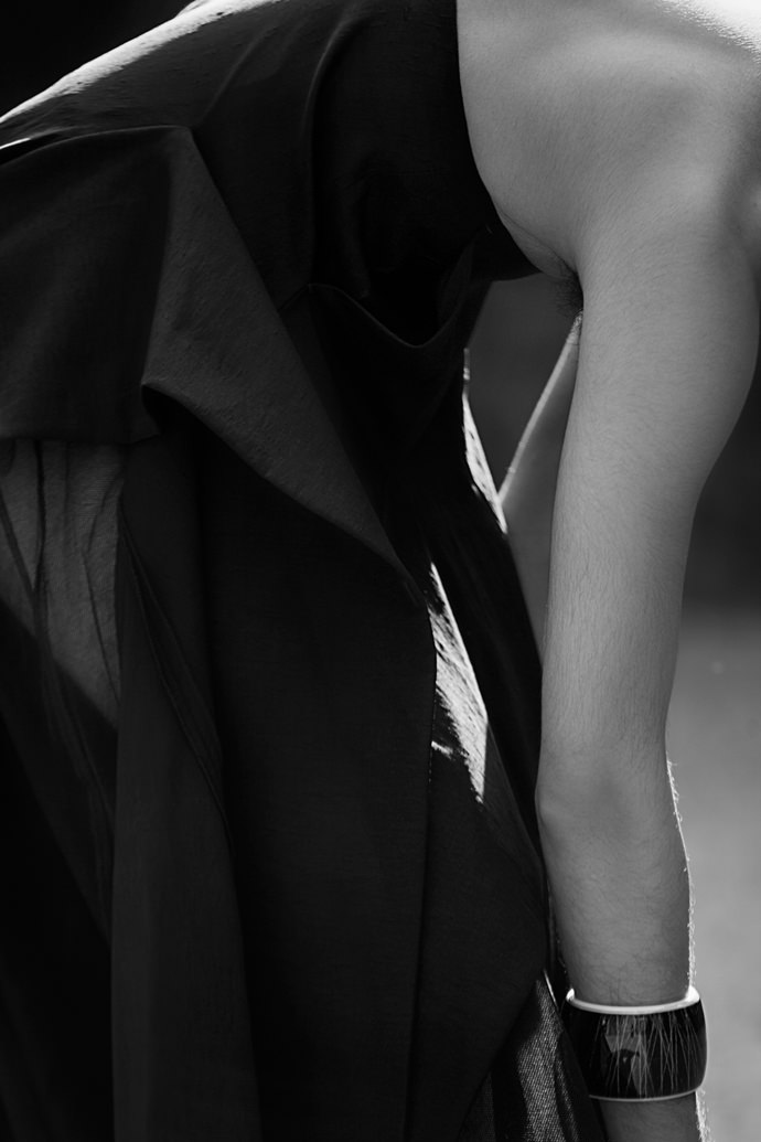 Rabanne wears Skirt by Tom Rebl
Bangle by Tom Rebl