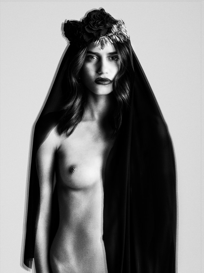 Quartz Headpiece, Wanelo(.)com Black Silk Organza, Mood Fabrics