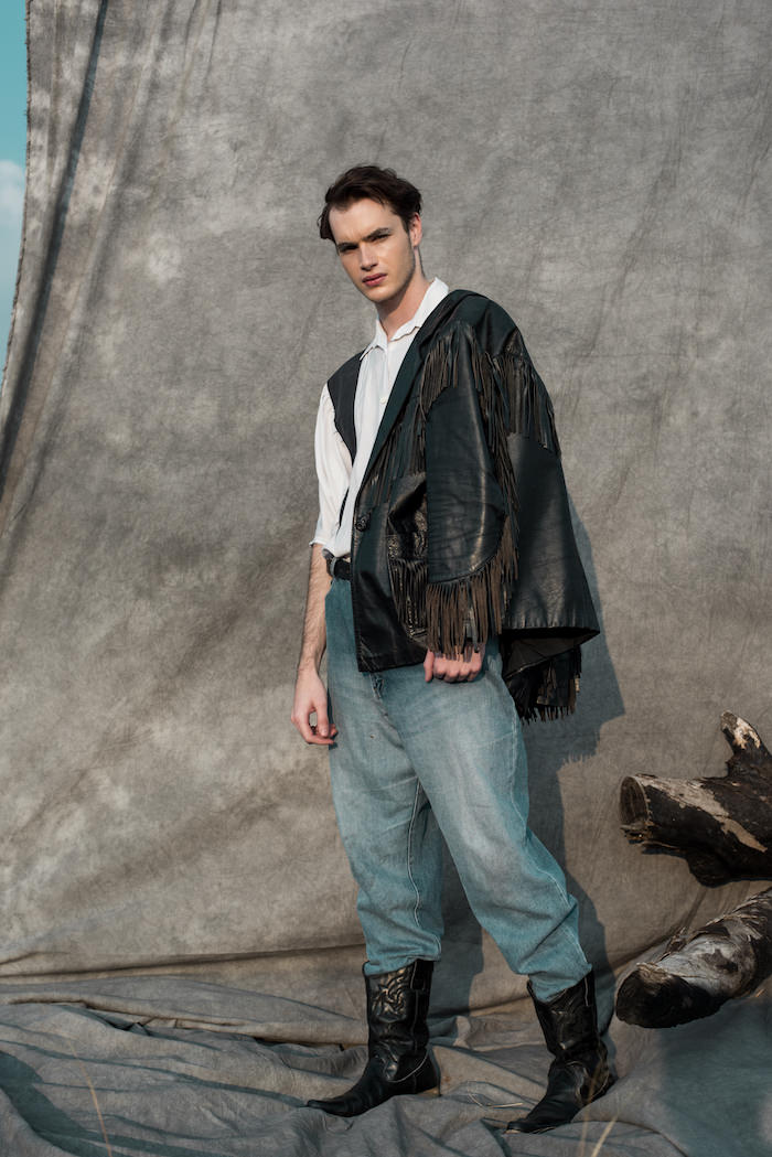 Shirt - Asseblief Vintage Leather Jacket - Second Attitude  Leather Boots - Second Attitude 