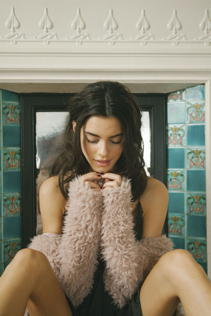 Pink furry jacket - Topshop