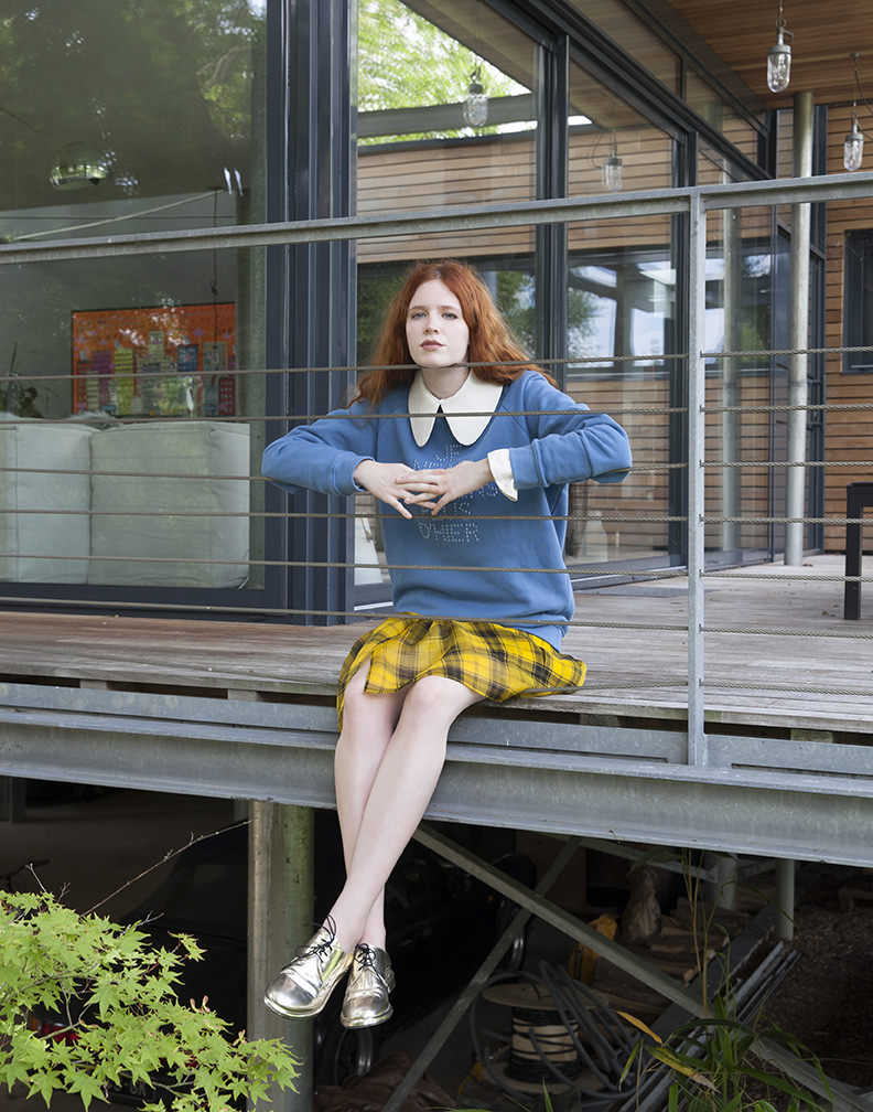 SHIRT - DROME SWEATSHIRT - QHUIT SKIRT - JUNKO SHIMADA SHOES - AMELIE PICHARD