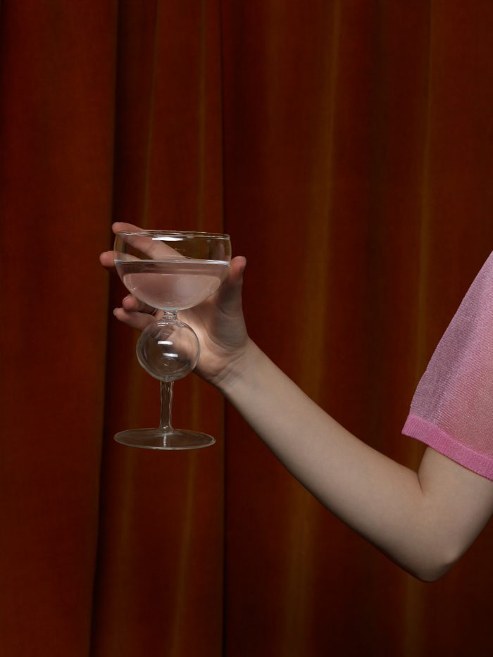 Pink top by Rick Lee