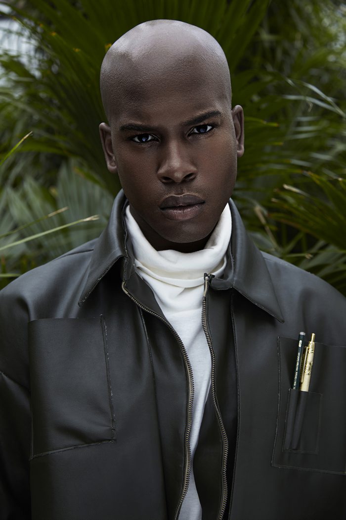 Jacket by Johny Pham Turtleneck by Danny Reinke