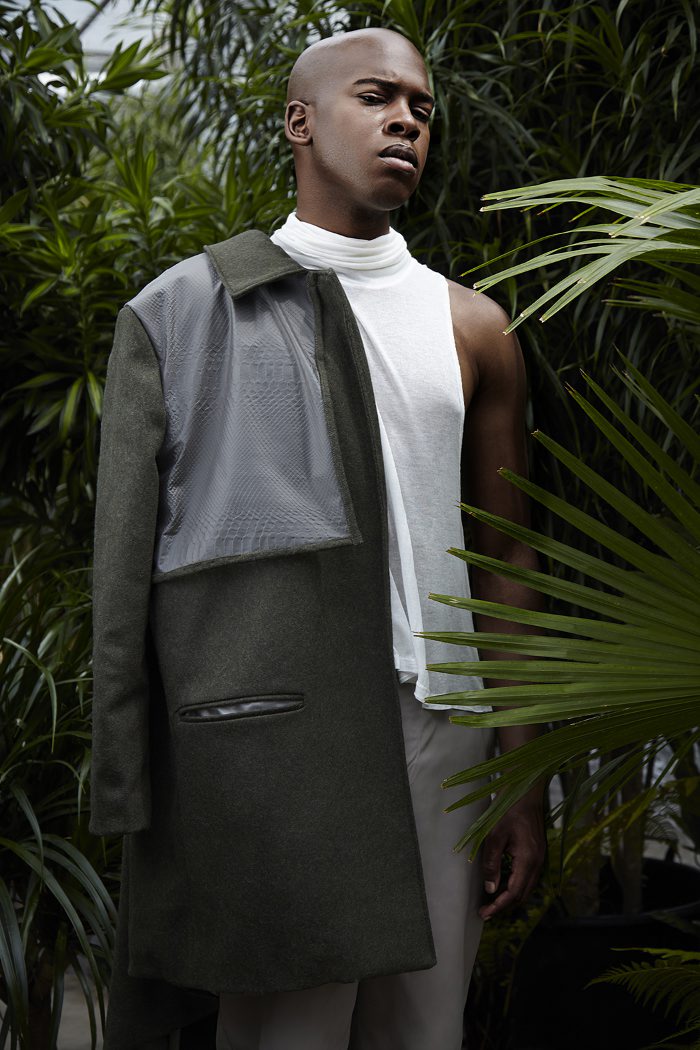 Jacket by Sharonda Quainoo Turtleneck by Fomme Trousers by Goetze