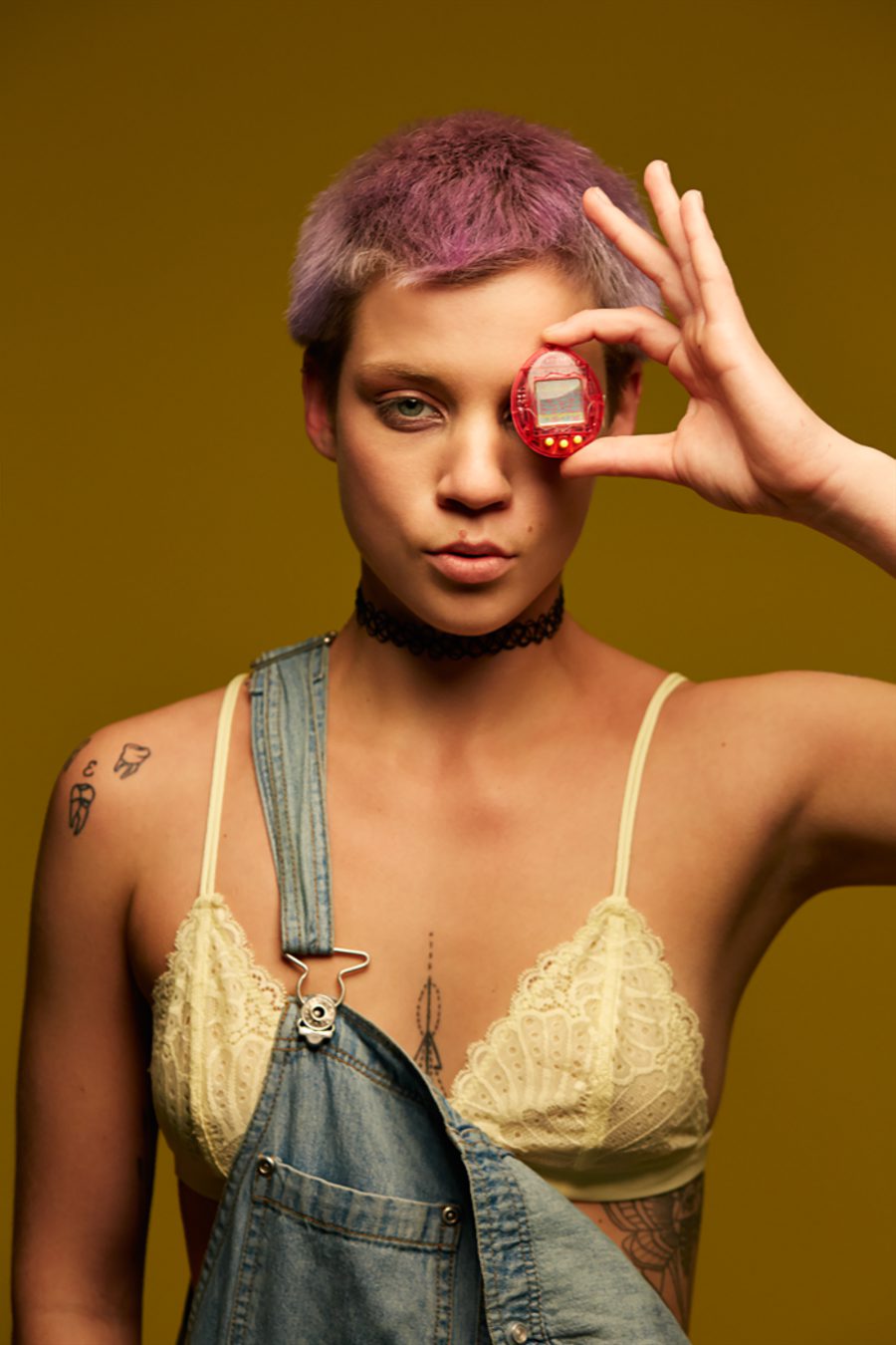 bra: Urban Outfitters jumpsuit: model’s own necklace: Urban Outfitters