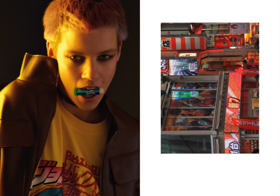 leather jacket: Asos t-shirt: designed by Laura Giesdorf
