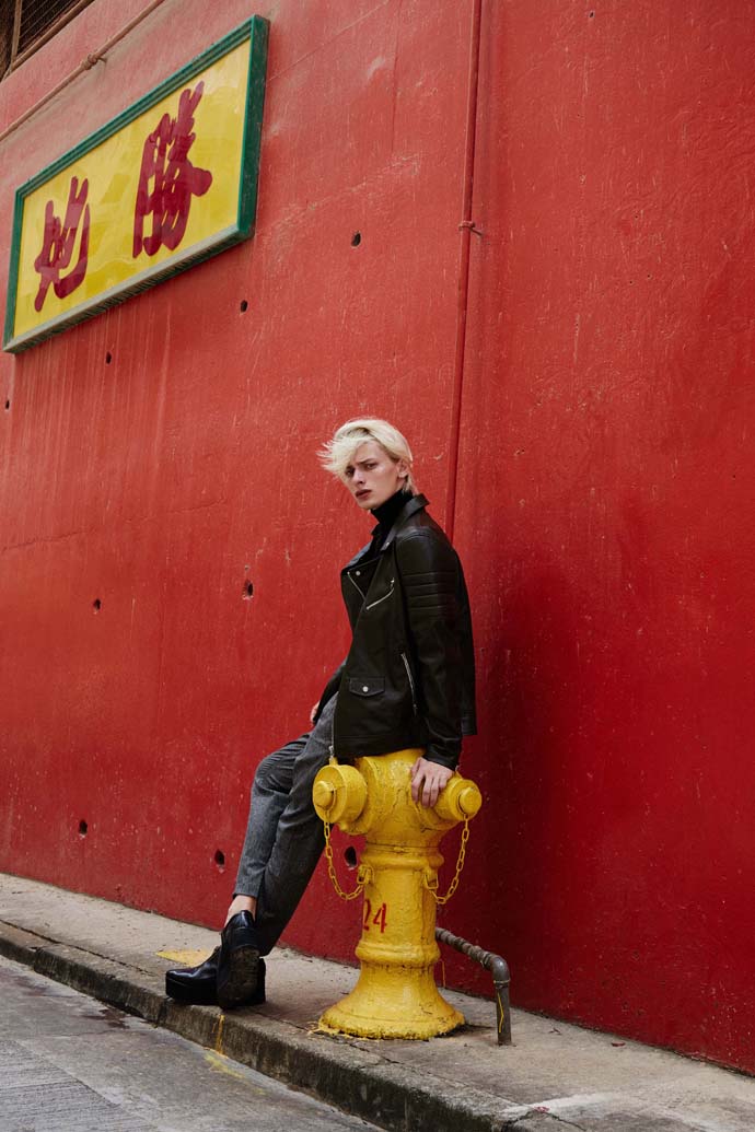 Turtle Neck by Club Monaco Trousers by Zara Jacket by Zara Vintage shoes