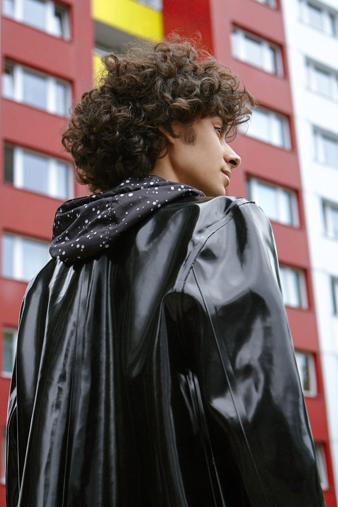 Hood Jacket by Björn Borg Shiny biker jacket by Stutterheim