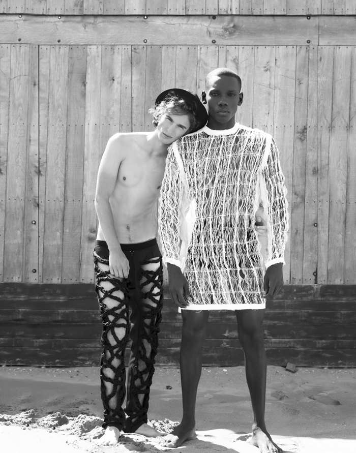 Hat by Topman Trousers and top by Broemaand Pourtahmasebi Underwear CK