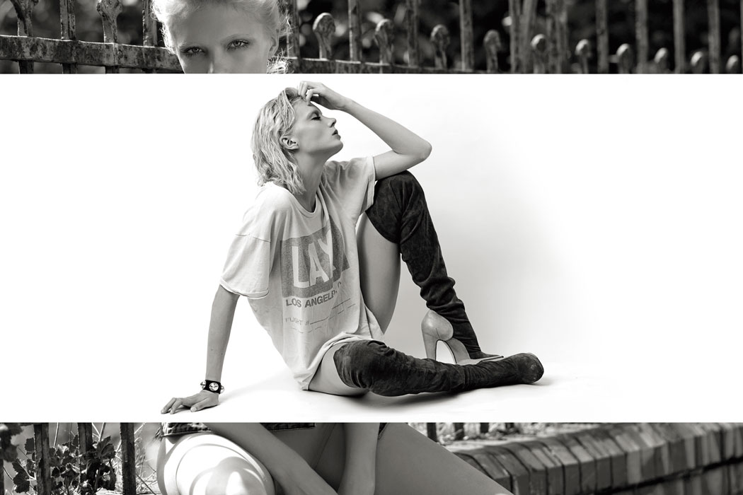 Top: Selected Homme, Body: Calvin Klein, Bracelet: Melody Ehsani, Boots: Roland Mouret