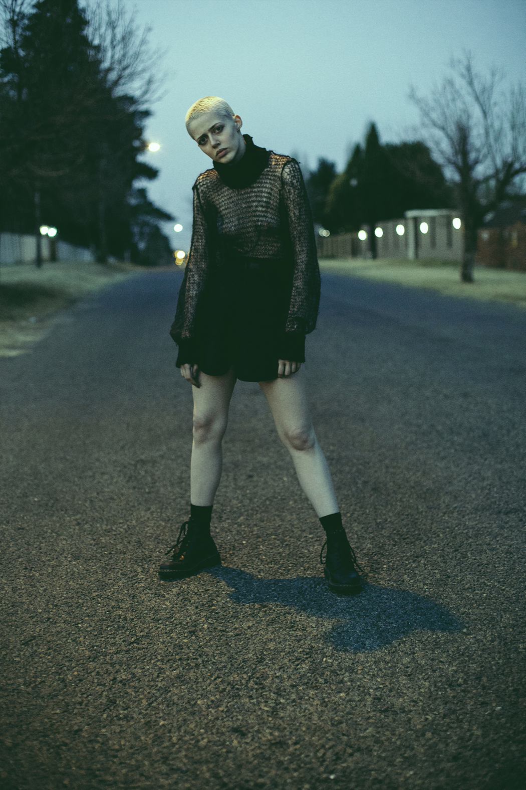 Top by Dicker Shorts by Dicker Shoes by Dr. Martens 