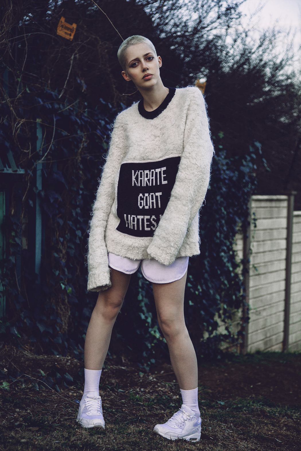 Knit by Dicker Shorts by Dicker Shoes by Nike