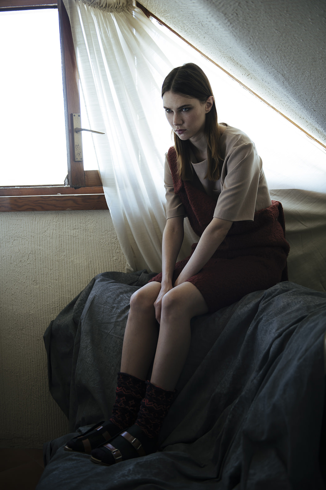 Top & socks by Diarte Overall by Odd one out Shoes by Deux Souliers