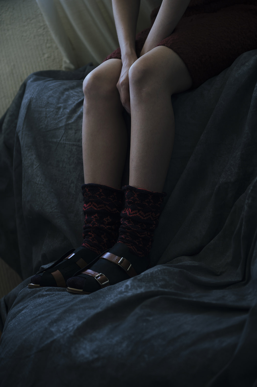 Top & socks by Diarte Overall by Odd one out Shoes by Deux Souliers