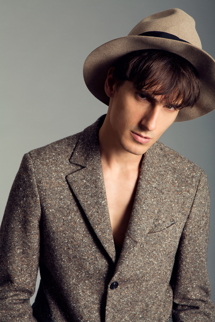 Jacket: Wooster + Lardini Hat: Super Duper