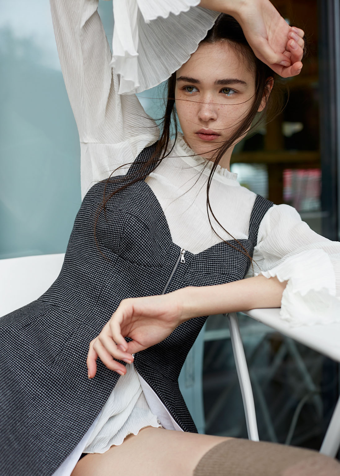 Top by Galina Vasilyeva Blouse by H&M