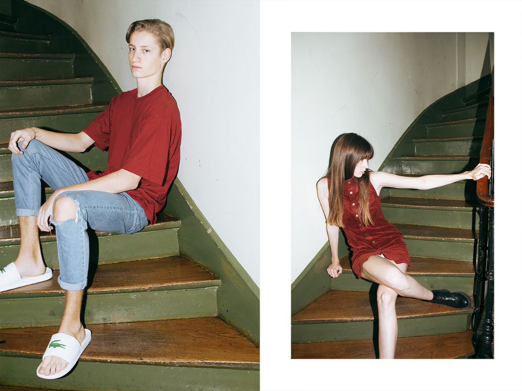 HER- Dress New Look / Shoes Zara HIM- T-shirt vintage / Jean Asos / Shoes Lacoste 