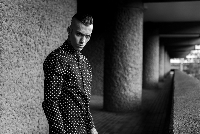 Black/white pattern shirt RELIGION