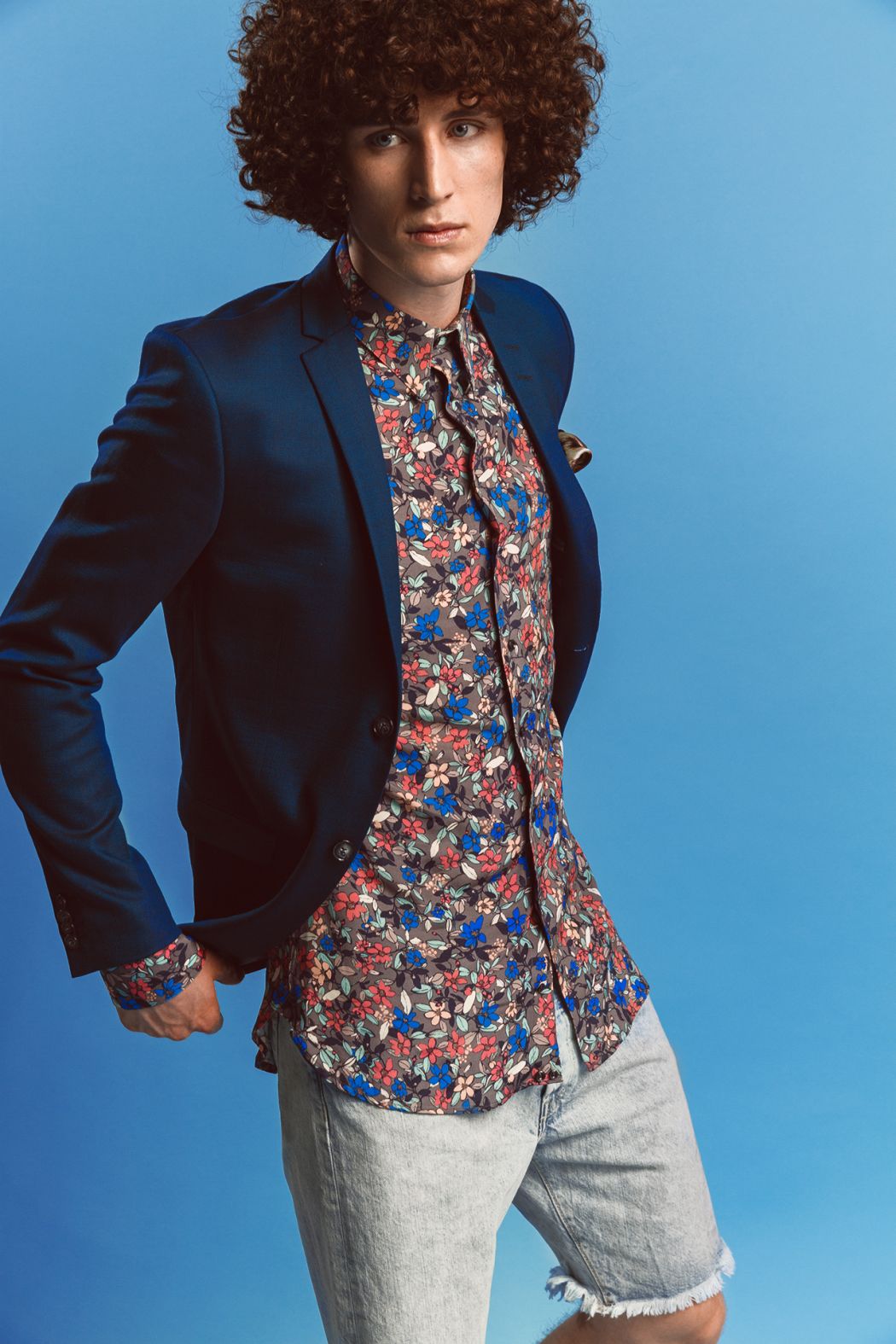 Shorts by Levis Shirt & handkerchief by Herr von Eden Jacket by Tiger of Sweden 